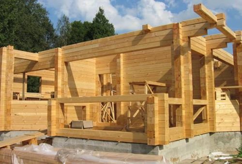 Строительства дома из клееного бруса Строительства дома из клееного бруса